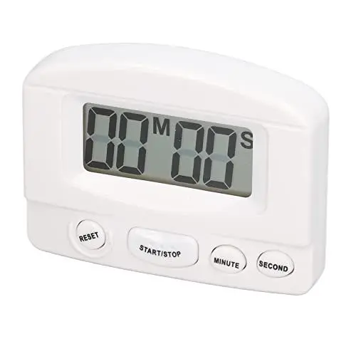 Produktbild: Visueller Timer, mühelose, bequeme, übersichtliche Anzeige mit großen Tasten für die Küche, digitaler Timer für das Training(Weiß)