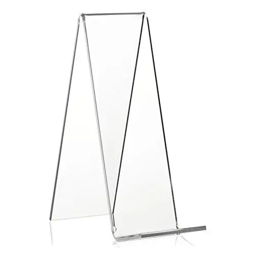 Produktbild: VITAdisplays® Schrägsteller, Buchständer, Warenträger als Buchstütze aus PLEXIGLAS® (Transparent, 15 cm)