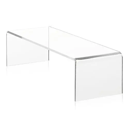 Produktbild: VITAdisplays Warenträger als Dekobrücke / Schuhständer aus original PLEXIGLAS® (20x7x5cm) Präsentationsdisplay / Verkaufsständer aus Acrylglas