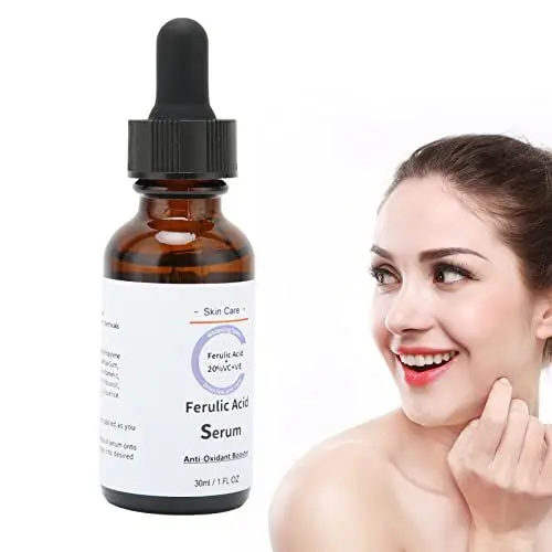 Produktbild: Vitamin C Serum,Gesichtsserum, Ferulasäure-Serum, Vitamin-C-Vitamin-E-Serum, Serum Zur Hautaufhellenden Feuchtigkeitsreparatur, Gesichtsserum für Frauenhautpflege 30ml