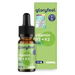 Produktbild: Vitamin D3 K2 Tropfen (10 Monate) - 100% Vegan für Kinder - Premium: K2VITAL® - 25µg Vitamin K + 500 IE D3 - Immunsystem, Knochen & Zähne* - Für Kinder ab 4 Jahren - Laborgeprüft, ohne Zusätze