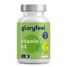 Produktbild: Vitamin K2 MK-7 200µg - 200 vegane Tabletten - Premium K2VITAL® K2-MK7 Menachinon 99,7+% All-Trans - Laborgeprüft und ohne Zusätze in Deutschland hergestellt