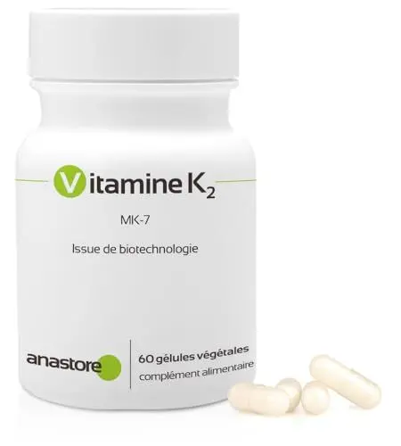 Produktbild: Vitamin K2 * 105 μg / 60 Kapseln * Gewonnen über natürliche Fermentierung (MK-7) * Gelenk, Blutkreislauf, Knochen *