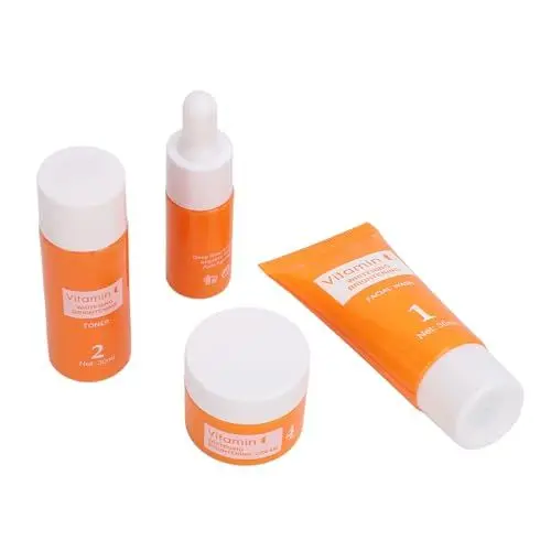 Produktbild: Vitamin-C-Hautpflegeset, Fettentfernung, Aufhellung, Reduzierung von Falten, Vitamin-C-Gesichtsset für Reisen