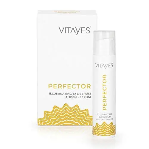 Produktbild: Vitayes Augenserum mit aufhellendem Soforteffekt gegen dunkle Flecken, Augenringe. Gesichtspflege, Gesichtsserum, für strahlende helle Haut, Pflegeprodukt, vegan, Naturkosmetik