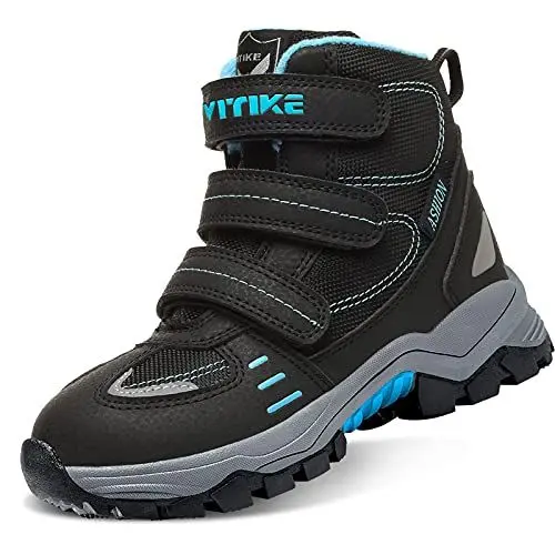 Produktbild: VITIKE Kinder Schneestiefel Jungen Warmfutter Winterstiefel Jungen Mädchen Herbst Stiefel Schneestiefel, 3 Schwarz, 39 EU