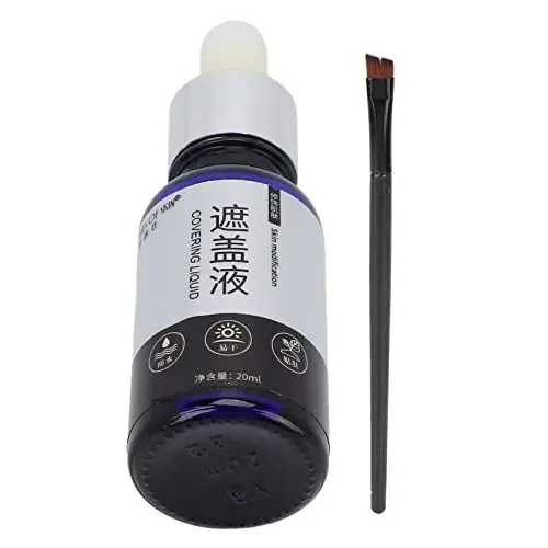 Produktbild: Vitiligo Cover Liquid, Professionelle Kosmetik 20ml Vitiligo Concealer Wasserfest mit B¨¹rste f¨¹r den t?glichen Gebrauch f¨¹r M?nner Frauen f¨¹r Gesicht K?rper