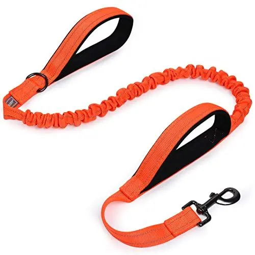 Produktbild: VIVAGLORY Bungee Leine Hund Hundeleine Große Hunde Line Hund Große Hunde Jogging Leine für Hund Hundeleine Elastisch, Verstellbare Längen (122-168CM), Orange