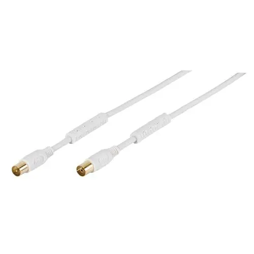 Produktbild: Vivanco Antennen Anschlusskabel (1x Antennenbuchse 75 Ω - 1x Antennenstecker 75 Ω) 3.00 m 110 dB vergoldete Steckkontak