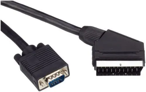 Produktbild: Vivanco CC M 20 SV Monitor-Anschlusskabel (Scart Stecker auf 15-poligen HD-Stecker, 2 m)
