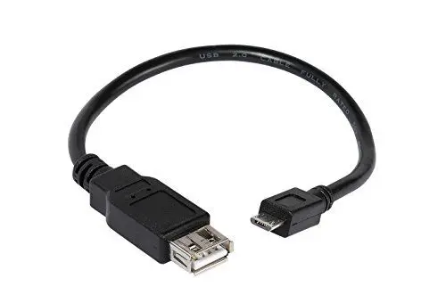 Produktbild: Vivanco T-CO OTG USB-Adapterkabel (0,2 m, Micro-USB auf USB, USB 2.0) schwarz