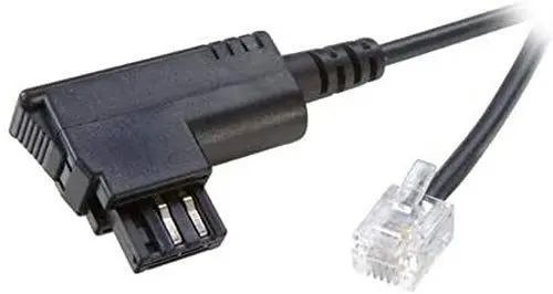 Produktbild: Vivanco Telefonanschlusskabel 3 m (TAE-F Stecker - RJ 11 Stecker) schwarz