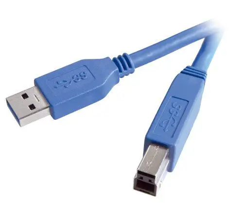 Produktbild: Vivanco zertifiziertes Verbindungskabel USB 3.0 (A-Stecker - B-Stecker, 1,8 m Kabellänge)