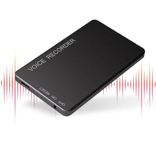 Produktbild: Vivaniir 120GB Digitales Diktiergerät, 320 Stunden kontinuierliche Aufnahmezeit, One-Touch-Aufnahme, Giktiergerät für Meetings, Interviews, Vorlesungen, Lernen