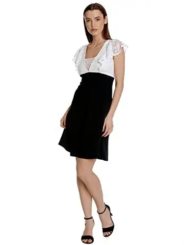 Produktbild: Vive Maria Lovely Party Damen A-Linien-Kleid Creme Allover/schwarz, Größe:S