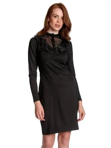 Produktbild: Vive Maria Montmartre Black Damen Jerseykleid schwarz Allover, Größe:XL