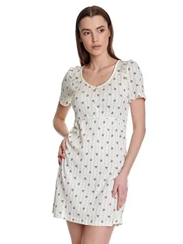 Produktbild: Vive Maria Petite Fleur Damen Nachthemd Creme/Allover, Größe:S