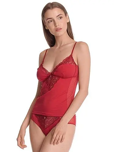 Produktbild: Vive Maria Red Boudoir Damen Wäscheset: Top mit Panty rot, Größe:L