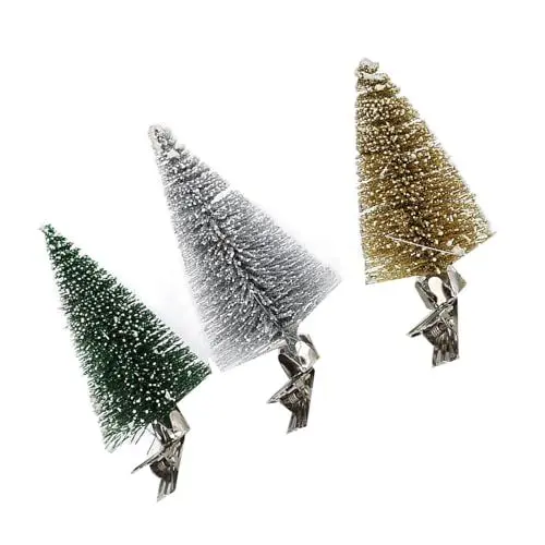 Produktbild: Vivid Exquisite Pine Tree Weihnachtsbaum-Dekorationsclip, Wiederverwendbar, Lieben, Freunde, Kollegen
