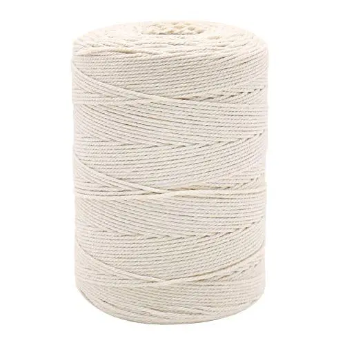 Produktbild: Vivifying 300m Bäcker Bindfäden, 3-lagig Baumwoll-Garn für die Küche, lebensmittelunbedenklich. Ideal zum Verschnüren, geeignet für Geflügel, Würstchen, Heimarbeiten, Basteln und Dekorieren