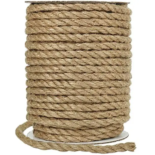 Produktbild: Vivifying Hanfseil, 30m 8mm Juteseil, Schwere Seil für Handwerk, Floristik, DIY, Dekoration, Bündel, Kratzbaum, Bündelung (Braun)