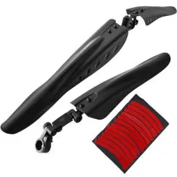 Produktbild: VIVIIHOO Fahrrad Schutzblech Set, Universal Schutzbleche Mountainbike, Einstellbar Vorne Hinten Mudguard Schutz für 24-29 Zoll MTB Rennrad, Schnelle Montage
