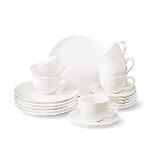 Produktbild: Vivo - Newfreshbasic Kaffeeset 18 teilig Geschirrsets, Porzellan, weiß, 24 x 30 x 21.5 cm