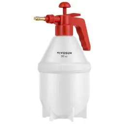 Produktbild: VIVOSUN 1,5L Handsprüher mit Verstellbarer Messingdüse für Garten- und Rasenpflege, Pumpsprüher Gartenspritze für Pflanzenbesprühen, Autopflege und andere Reinigungsmittel, Rot