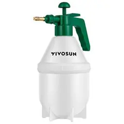 Produktbild: VIVOSUN 1,5L Handsprüher mit Verstellbarer Messingdüse für Garten- und Rasenpflege, Pumpsprüher Gartenspritze für Pflanzenbesprühen, Autopflege und andere Reinigungsmittel, Grün