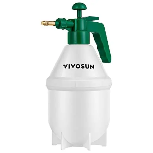 Produktbild: VIVOSUN 1,5L Handsprüher mit Verstellbarer Messingdüse für Garten- und Rasenpflege, Pumpsprüher Gartenspritze für Pflanzenbesprühen, Autopflege und andere Reinigungsmittel, Grün