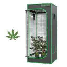Produktbild: VivoVerdant Grow Zelt 60x60x180cm, Indoor Grow Tent Reflektierende 1680D Mylar Zuchtzelte Hydrokultur,abnehmbaren Boden Tablett, Growzelt für Pflanzen wachsen Raum