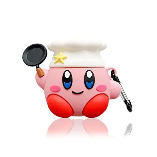 Produktbild: Viwind AirPods 1 2 Hülle Silikon Anime,Funny Cute 3D Cartoon Weiches Airpods 1 2 Generation Schutzhülle und Haut Case Cover mit karabiner,Kabelloses Laden&Stoßfeste