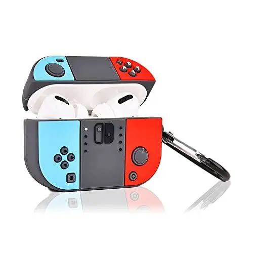 Produktbild: Viwind AirPods 3rd Hülle Silikon Anime,Funny Cute 3D Cartoon Weiches Airpods 3 Generation Schutzhülle und Haut Case Cover mit karabiner,Kabelloses Laden&Stoßfeste(Spielekonsolen)