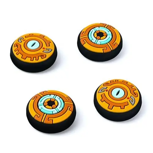 Produktbild: Viwind Switch Joystick Kappen Thumb Grips Kompatibel mit Nintendo Switch/OLED/Lite Controller Zubehör,4 Stück Silikon Analog Thumb Stick Joy Con Grip-Bat Eye