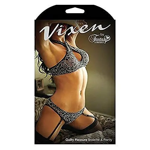 Produktbild: Vixen Strumpfhalter-V726-SM Strumpfhalter Schwarz/Weiß M