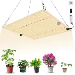 Produktbild: VIXKPIRR LED Grow Lampe 85W Vollspektrum, Pflanzenlampe Led Vollspektrum mit UV IR Pflanzenlicht, 85 Watt LED Grow Light Wachstumslampe für Zimmerpflanzen Sämling Gemüse Blüte Growzelt