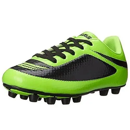 Produktbild: Vizari Infinity FG Fussballschuhe Kinder - Stollenschuhe Outdoor Fußballschuhe für Jungen & Mädchen - Grün, Schwarz - Größe 33,5