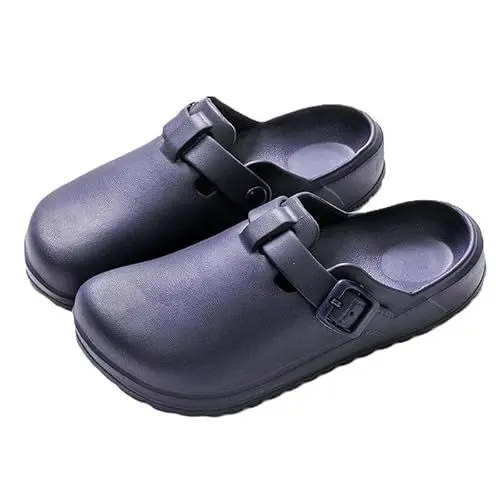 Produktbild: Vmhkjo Clogs Damen Herren Krankenschwester Berufsschuhe Weich Eva Gartenclogs Wolken Hausschuhe Badelatschen Sommer Schlappen Atmungsaktiv rutschfest Strand Sandalen,Lila,38 EU