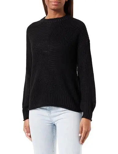 Produktbild: VERO MODA Damen Vmvada Ls O-Neck Pullover Bf, Schwarz,XS