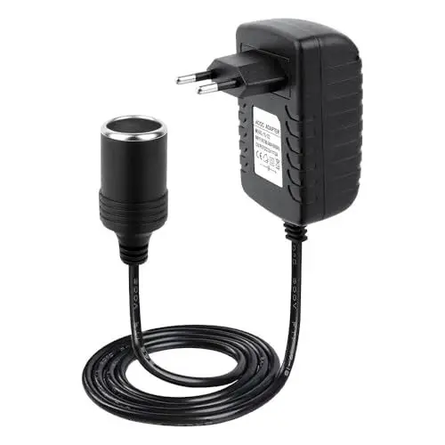 Produktbild: Vmxlso KFZ Netzadapter, Netzadapter Spannungswandler, 100V-240V auf 12V/3A (36W), KFZ zigarettenanzünder Wechselrichter AC-DC Adapter für Navi, Auto-Ladegerät, DVR, Luftreiniger und mehr