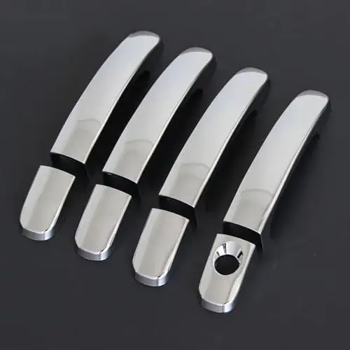 Produktbild: VNABIA Kompatibel Mit 2er F45 X1 F48 X5 F15 X6 F16 Türgriffabdeckung Einsatz Zierblende Auto-Styling-Zubehör Außentürgriff-Abdeckung(Chrome,No smart Hole)