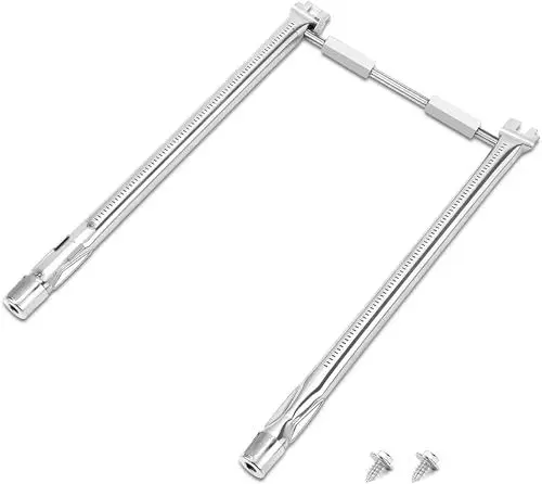 Produktbild: Vnierxful 69785 Grillbrenner für Weber Spirit 200 Serie, 45,7cm Edelstahl Gasgrill für Weber Spirit 200 Serie, Spirit E210 S210 E220 S220 (mit Frontknöpfen), Edelstahl Grillbrenner Ersatz