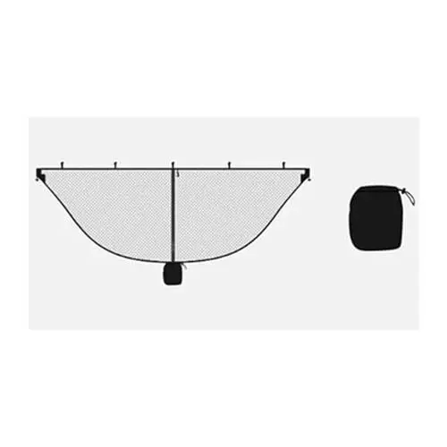 Produktbild: VNSMM Hängematte Outdoor Hängematten-Moskitonetz, Insektennetz, tragbares Hängemattennetz, schnell und einfach aufzubauen, passend für alle Camping-Hängematten Camping Hängematten(Black)