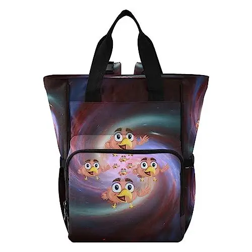 Produktbild: Vnurnrn Kunst Vogel Jacuzzi Mom Taschen Wickeltasche Reiserucksack Grosse Kapazität Schulter für Freien