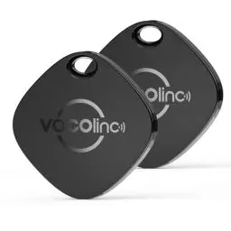 Produktbild: VOCOlinc Schlüsselfinder Key Finder 2er Pack, Smart Air Tag Kompatibel mit Apple Wo ist? APP (iOS NUR, Nicht für Android), Bluetooth Key Tracker für Geldbeutel, Taschen, Koffer, Austauschbarer Akku