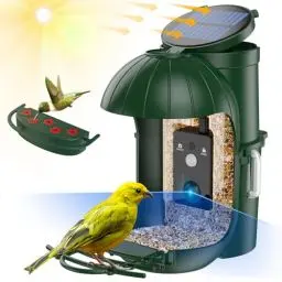 Produktbild: Vogelfutterspender mit Kamera,Cozion Vogelhaus mit Kamera Solar,Futterstationen für Wildvögel,1080P HD Aufnahmen von Vögeln/Foto Automatisch Aufnehmen, Vogelkamera für Vogelliebhaber-32GB
