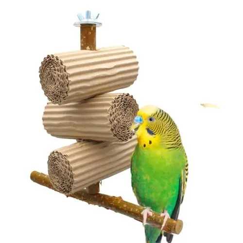 Produktbild: Vogelgaleria® Knabberparadies für Vögel - Ausgiebige Beschäftigung Wird durch diesen Vogelspielplatz garantiert Braun