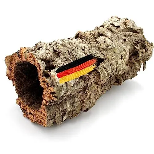 Produktbild: Vogelgaleria® Tolle Korkröhre aus Natur Kork-rinde für Terrarien, Nagertunnel | Nager Degu Hamster Reptilien Ratte Chinchilla Zubehör Spielzeug | Terrarium Deko | Länge 30cm·· Innendurchmesser 8-13cm