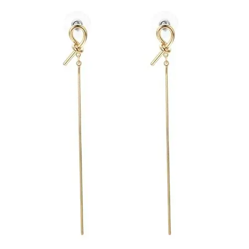 Produktbild: Vogem Lange Hängend Ohrringe Damen Vergoldet Edelstahl Ohrstecker Modeschmuck Geschenk Antiallergisch