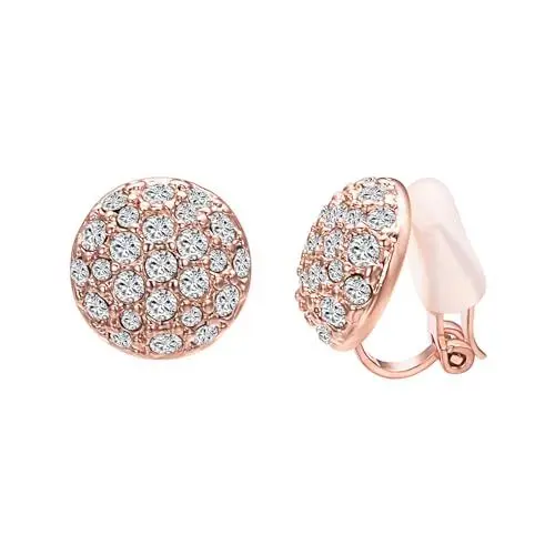 Produktbild: Vogem Ohrringe Clips Damen Ohne Ohrlöcher für Damen Frauen Mädchen Rosegold Ohrclips Runden Modeschmuck